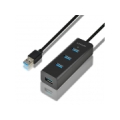 I/O HUB USB3.0 4PORT CHARGING/1.2M HUE-S2BL AXAGON