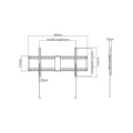 TV SET ACC WALL MOUNT 43-90"/WM-90F-01 GEMBIRD
