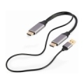 I/O ADAPTER HDMI TO DP/BLACK A-HDMIM-DPM-01 GEMBIRD