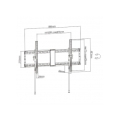 TV SET ACC WALL MOUNT 43-90"/WM-90T-01 GEMBIRD
