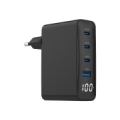 CHARGER USB 100W 4PORT GAN/TA-UC-PDQC100LCD-01-BK GEMBIRD
