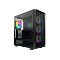 Case|MONTECH|X5|MidiTower|Case product features Transparent panel|Not included|Colour Black|X5(B)