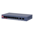 Switch|DAHUA|DH-CS4010-8ET2GT-110|Switch layer L2|8xRJ-45 ports|RJ-45 Ports Type Fast Ethernet (10/100)|2xGigabit Ethernet (copper) ports quantity|8xPower over Ethernet (PoE) ports quantity|Total Power over Ethernet (PoE) budget 110 W|CS4010-8ET2GT-110