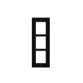 ENTRY PANEL 3MOD. FLUSH FRAME/BLACK/ IP VERSO 9155013B 2N