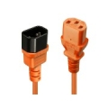 CABLE POWER IEC EXTENSION 2M/ORANGE 30475 LINDY