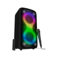 2.0 portable speaker SVEN PS-960, black, power output 2x80W (RMS), TWS, Bluetooth, FM, USB, LED-display, lithium battery SV-023263