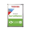 HDD Video Surveillance TOSHIBA S300 AI 8TB CMR, 3.5'', 512MB, 7200RPM, SATA, 64 cameras, 24/7, TBW: 550 MG10ADA800E-V