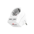 Skross   In-line socket + USB White