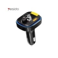 yesido   Bluetooth to FM Convert 43W fast car charger Y45 Black