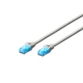 Digitus | Patch cord | UTP | Grey | RJ45 | RJ45