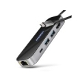 I/O HUB USB-C 6IN1/GLASS 0.2M HMC-6GLN AXAGON