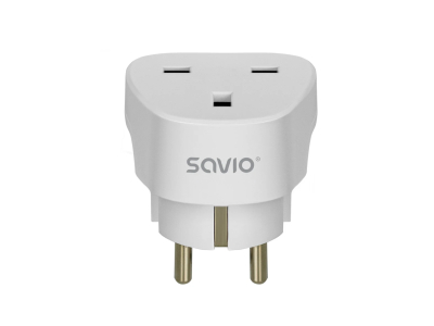 Strāvas adapteris SAVIO Travel adapter UK