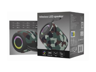 Skaļrunis Gembird Bluetooth LED Speaker SPK-BT-LED-05-CM