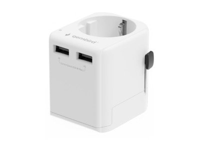Adapteris Gembird Universal Travel Adapter 12W