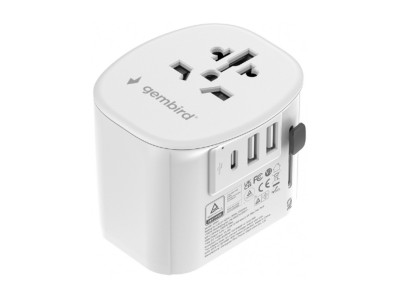 Adapteris Gembird Universal Travel Adapter 15W