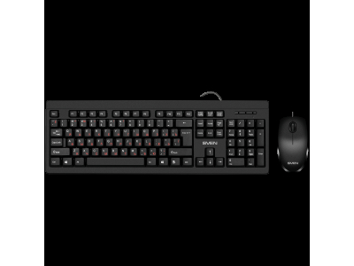 Combo Keyboard+mouse KB-S320C black (104 keys
