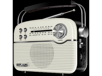 Speaker SVEN SRP-500, white (3W, Bluetooth
