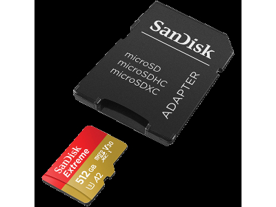 SANDISK Extreme microSDXC 512GB + SD