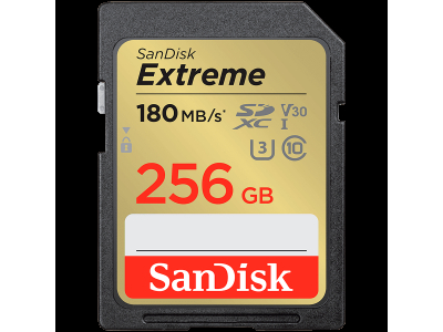 SANDISK Extreme 256GB SDXC Memory Card
