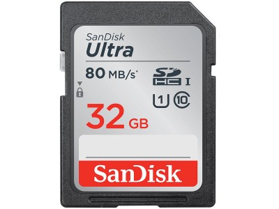 SANDISK Ultra 32GB SDHC Memory Card