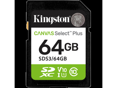 Kingston 64GB SDXC Canvas Select Plus