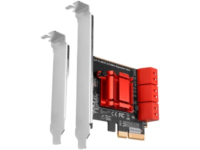 Six-channel SATA III PCI-Express controller with