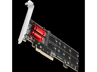 Axagon PCEM2-ND PCIE 2X NVME M