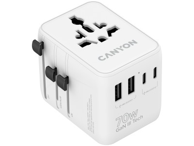 CANYON Travel Adapter OnTour 70 EU/UK/US/AUS