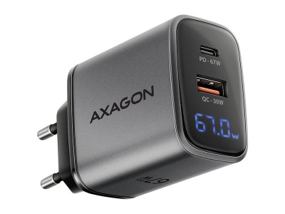 ACU-PQ67D PD3.0 & QC4+2xOUTPUTS, LCD