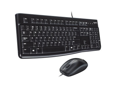 LOGITECH MK120 Corded Combo - BLACK
