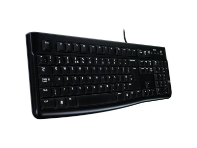 LOGITECH K120 Corded Keyboard - BLACK