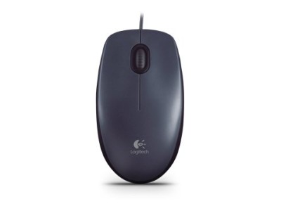 LOGITECH M90 Corded Mouse - GREY