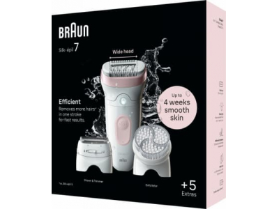 BRAUN Silk 7 epilators ar piederumiem