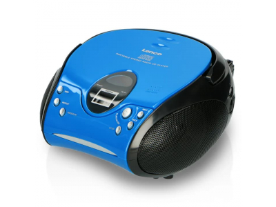 Lenco CD magnetola, zila/melna