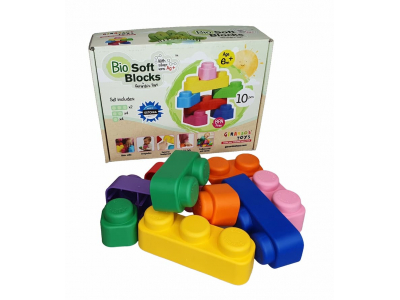 Gerardo`s Toys mīksto klucīšu komplekts, 10