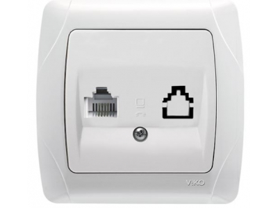 VIKO by Panasonic Tālruņa kontaktligzda balta