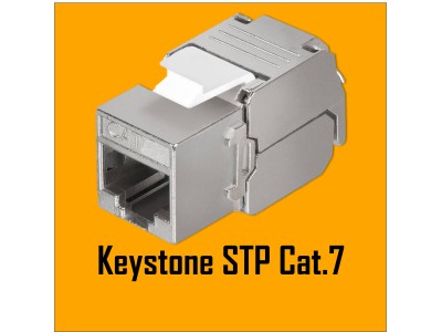 ElectroBase ® Modulārais CAT7 Keystone modulis