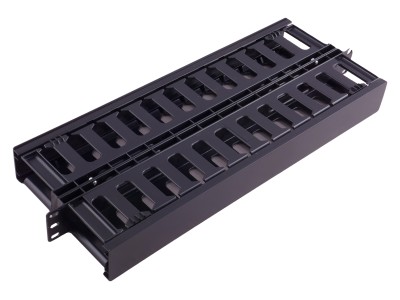 ProBase™ 1U kabeļu organizators 19" komutācijas