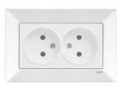 VIKO by Panasonic Meridian dubultā kontaktligzda