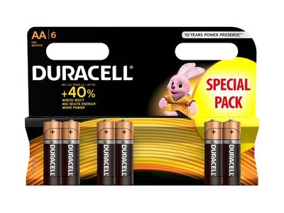Duracell AA (LR6) baterijas 1.5V