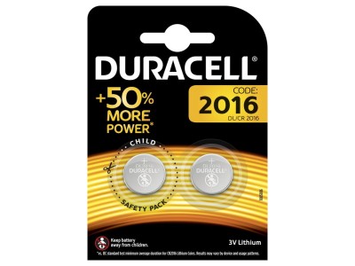 Duracell CR2016 baterijas 3V Duracell litija