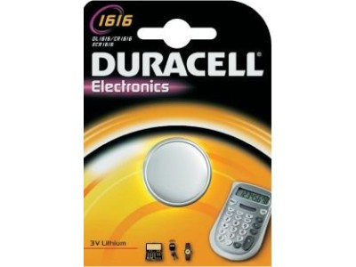Duracell CR1616 baterijas 3V Duracell litija