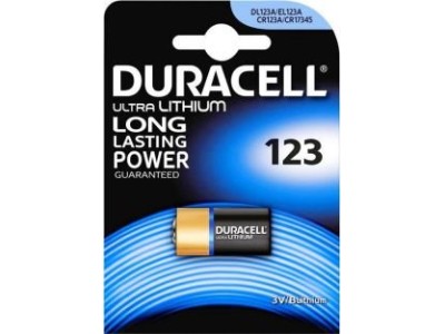Duracell CR123A baterija 3V Duracell litija