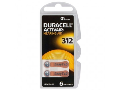 Duracell Izmērs 312, Dzirdes Aparāta Baterija