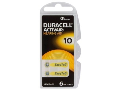 Duracell Izmērs 10, Dzirdes Aparāta Baterija