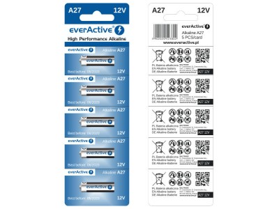 EverActive™ 27A baterijas 12V everActive Alkaline