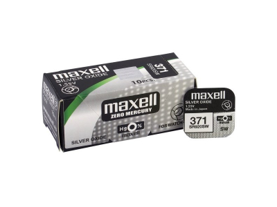 Maxell 371/370 baterijas 1.55V Maxell