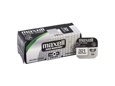 Maxell 321 baterijas 1.55V Maxell