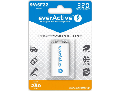 EverActive™ AK9.eA.PL1; 6F22/9V akumulatori