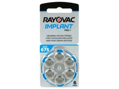 RAYOVAC Izmērs 675, Dzirdes Aparāta Baterija